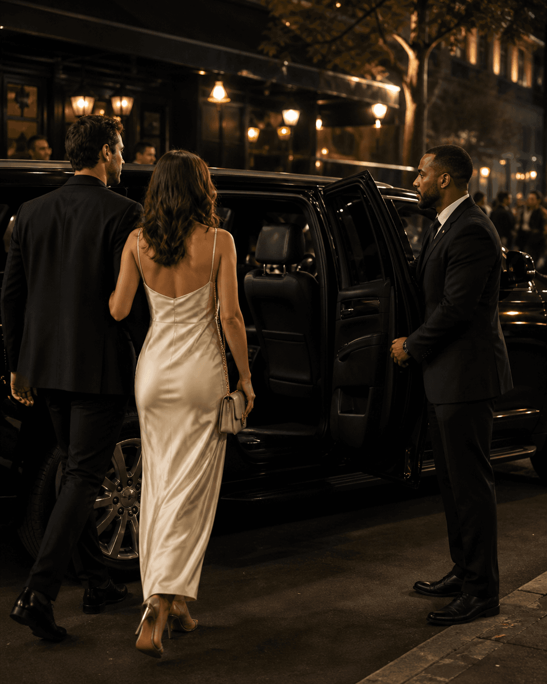 Dominion chauffeur welcoming guests after a New Orleans concert