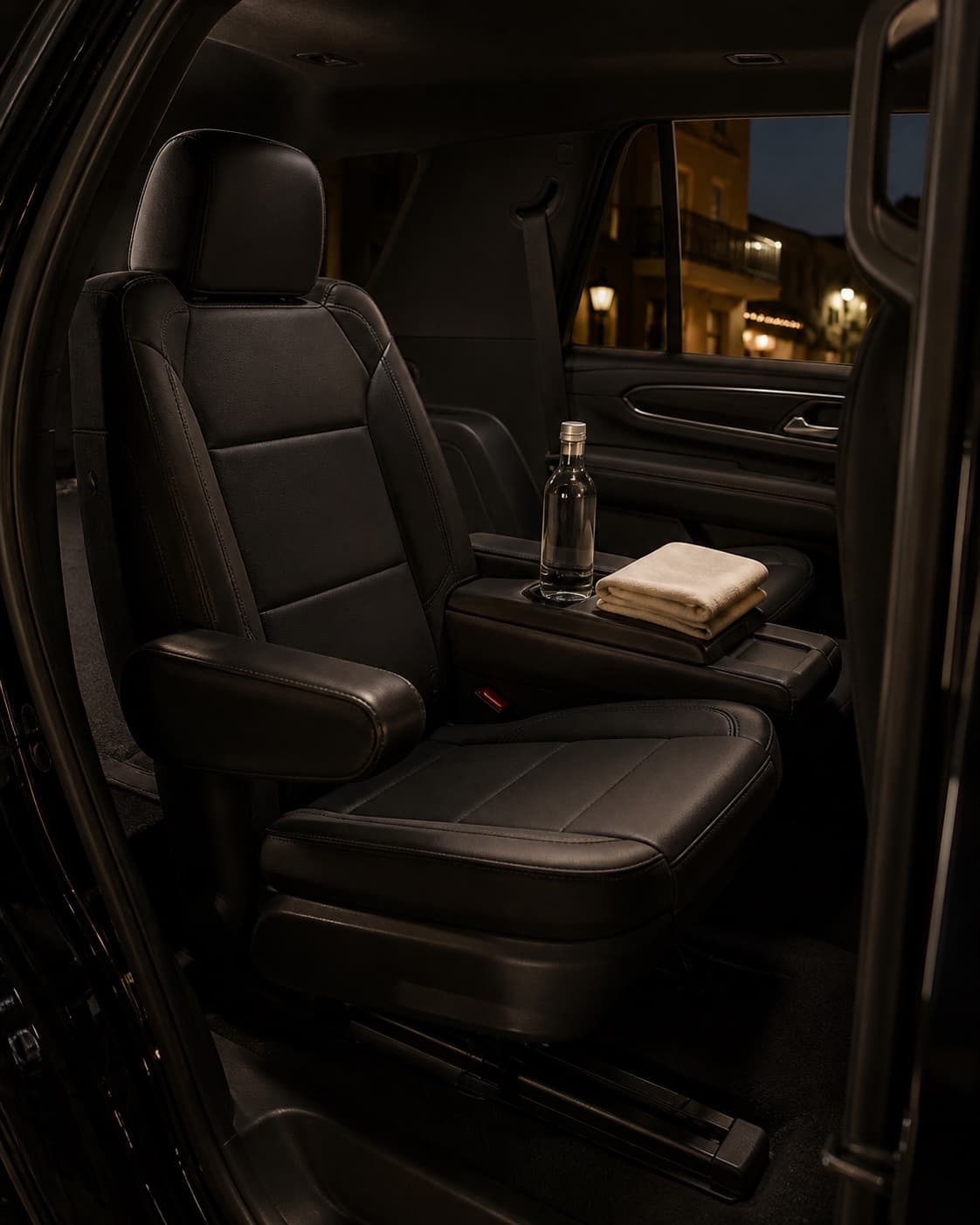 The prepared passenger cabin of the Dominion Yukon Denali