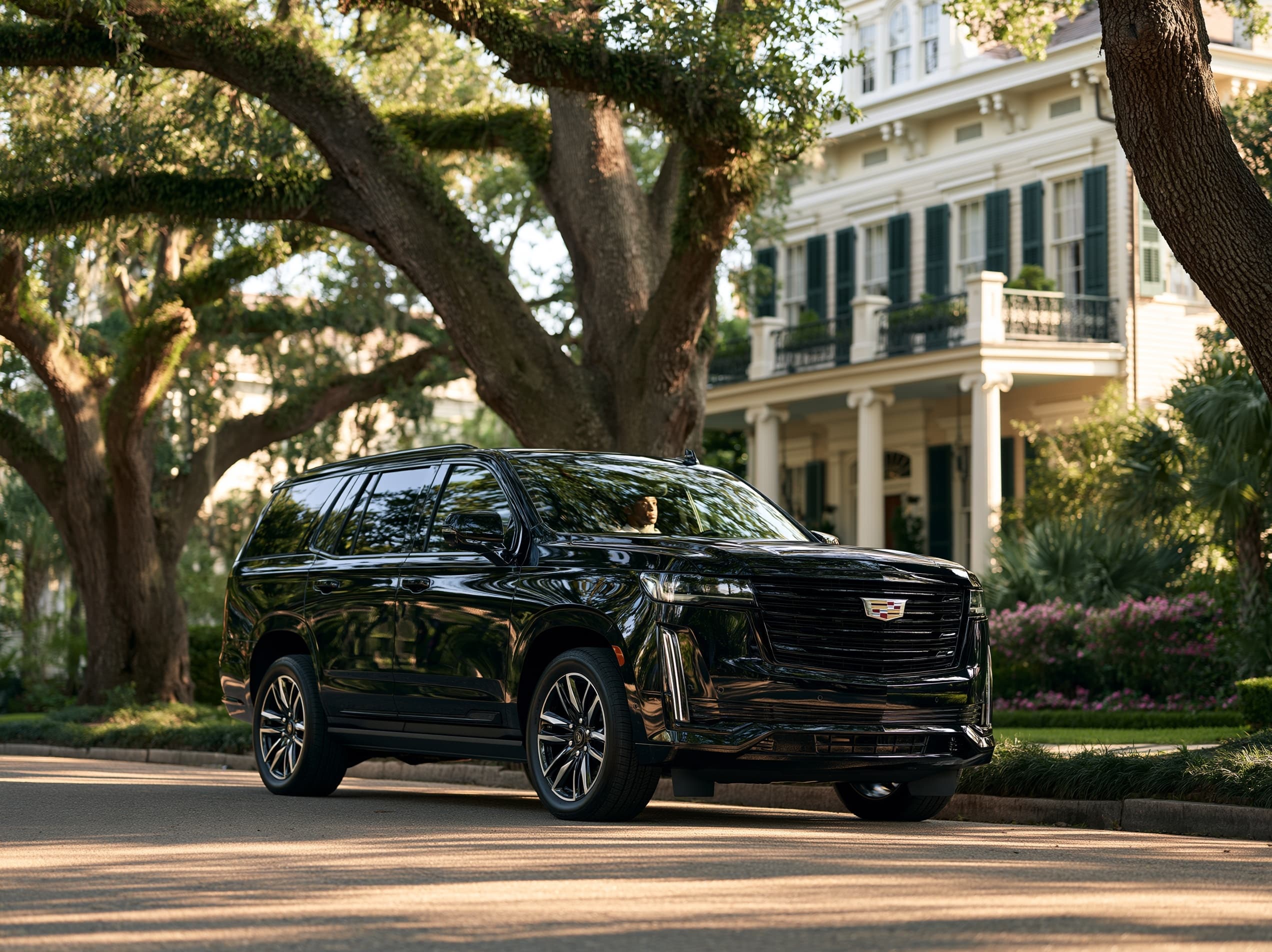 Dominion chauffeur with a guest in New Orleans
